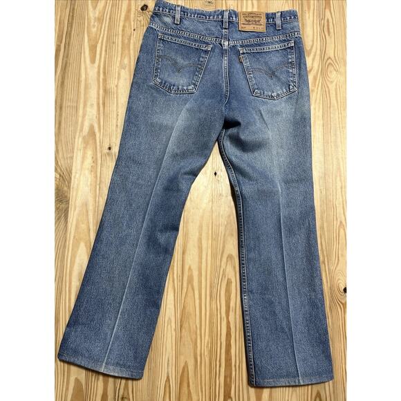 Vintage Levis 517 Jeans Mens Bootcut Made In USA 90s Orange Tab Size 36x32 - Picture 1 of 7